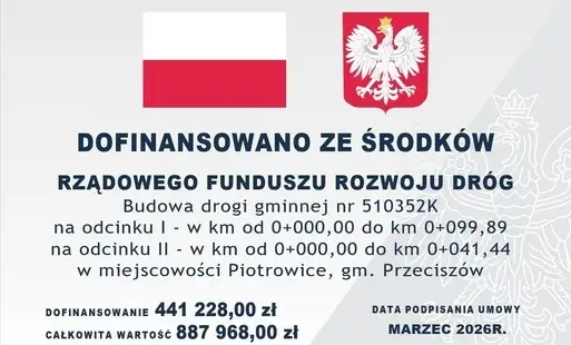Gmina Przeciszów rozpoczęła budowę ul. Pagórkowej w Piotrowicach
