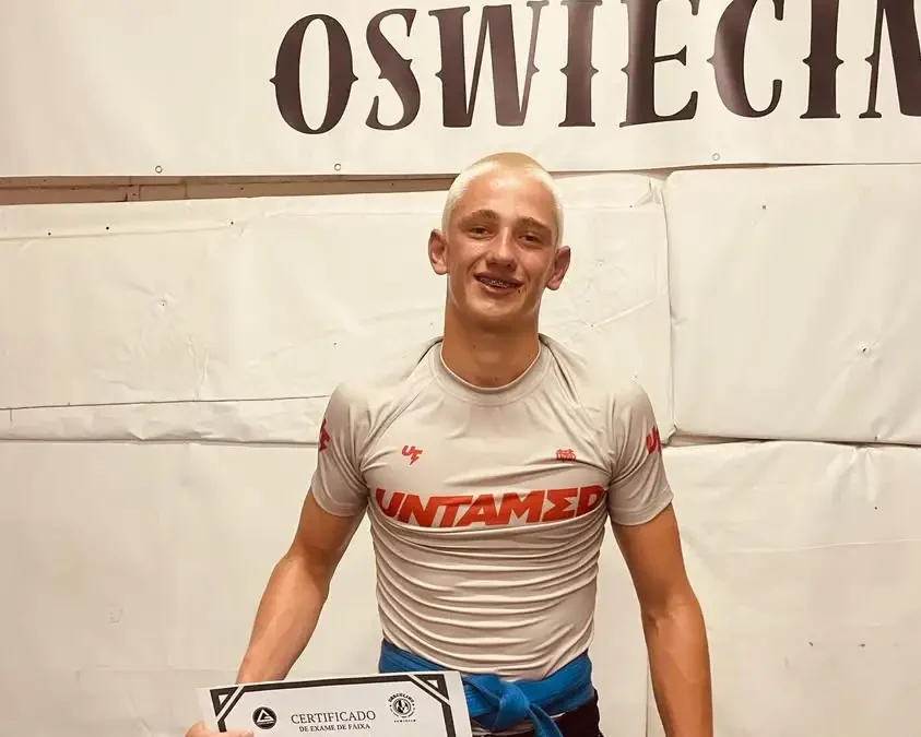 Nowe niebieskie pasy BJJ w Draculino Oświęcim – Nataniel Jarosz i Szymon Gregorczyk