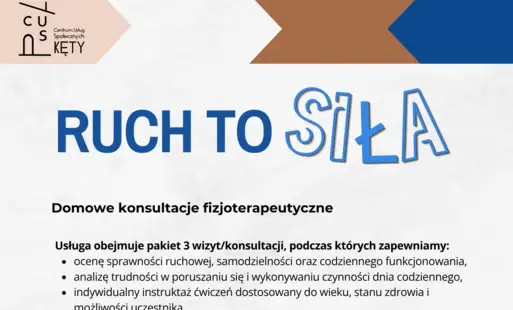 Nowa usługa „Ruch to siła” w Kętach – wsparcie dla seniorów i osób z niepełnosprawnością