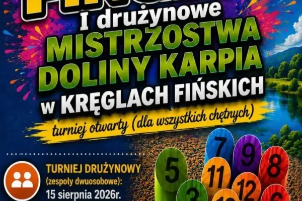 Pierwsze Drużynowe Mistrzostwa Doliny Karpia w kręglach fińskich już w sobotę