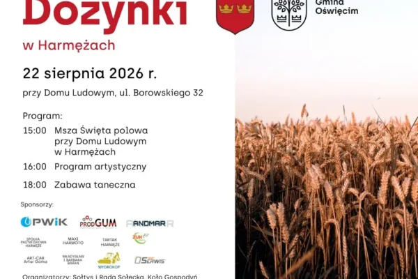 Dożynki w Harmężach: Msza polowa, występy i zabawa taneczna 22 sierpnia