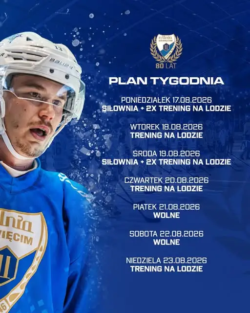Plan treningowy Unii Oświęcim na ten tydzień
