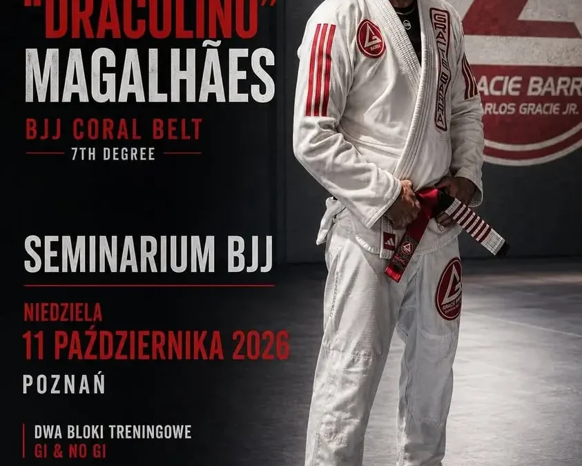 Draculino Magalhães ponownie w Poznaniu: seminarium BJJ z legendą już 11 października