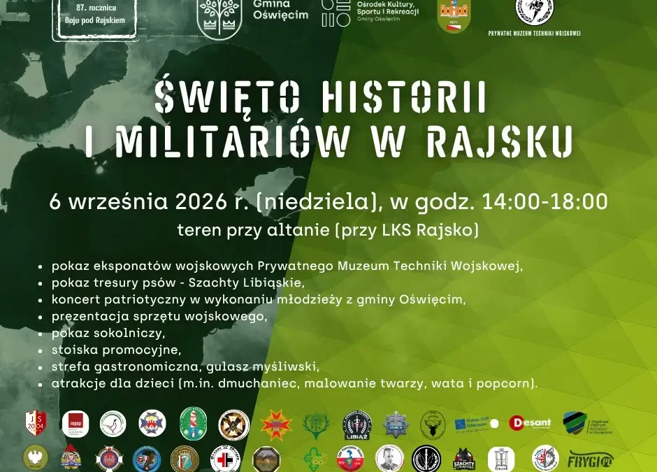 IV Święto Historii i Militariów w Rajsku – wojskowe pokazy i atrakcje dla całych rodzin
