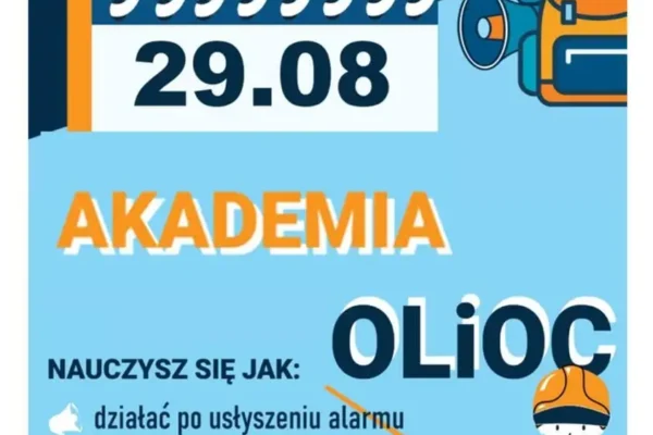 Trening reagowania na sygnały alarmowe podczas dożynek w Pławach i Włosienicy