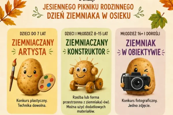 Konkurs „Ziemniak w roli głównej” – kreatywne wyzwanie dla mieszkańców gminy Osiek