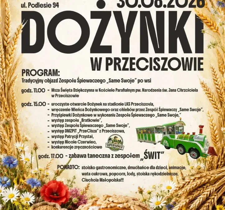 Dożynki w Przeciszowie 2026 – program, atrakcje i zaproszenie
