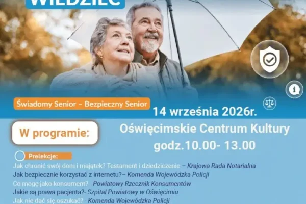 Powiat zaprasza seniorów na edukacyjne spotkanie