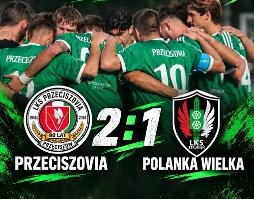 Przeciszovia wygrywa 2:1 z Polanką Wielką – bohaterem Jan Figura