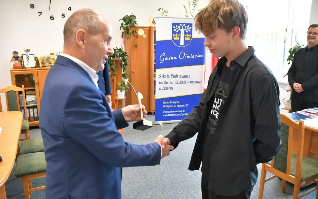 Jakub Juszczyk z Zaborza z perfekcyjnym wynikiem na egzaminie ósmoklasisty
