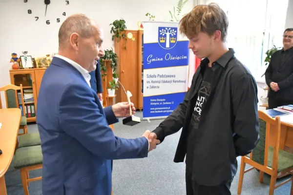 Jakub Juszczyk z Zaborza z perfekcyjnym wynikiem na egzaminie ósmoklasisty