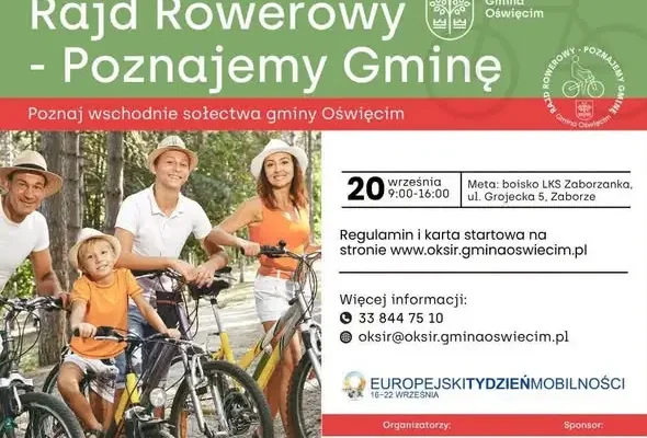Rajd rowerowy i piknik organizacji pozarządowych w gminie Oświęcim już w niedzielę