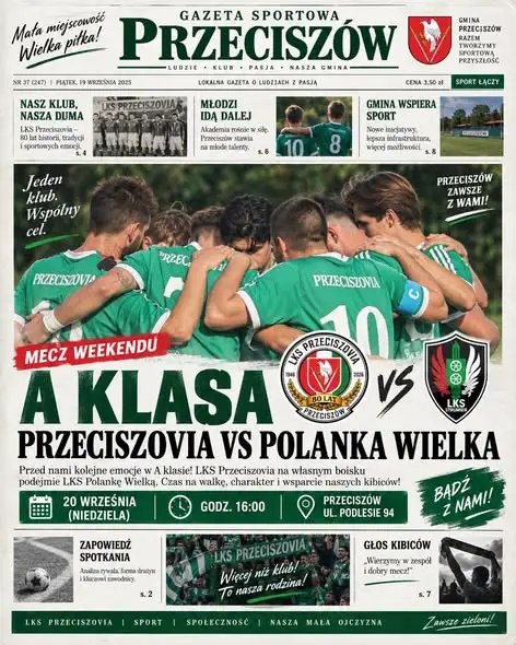 LKS Przeciszovia przed meczowym weekendem – rezerwy i pierwsza drużyna w akcji