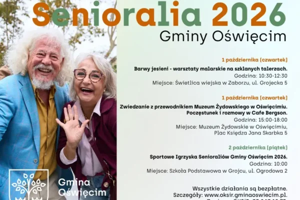 Senioralia Gminy Oświęcim 2026 – warsztaty, muzeum i sportowe igrzyska