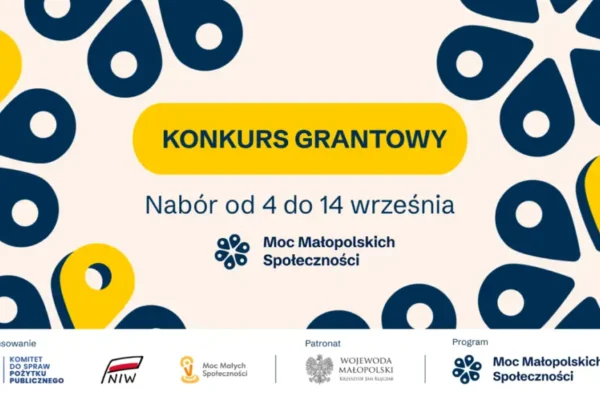 Rusza nabór wniosków w konkursie Moc Małopolskich Społeczności – dotacje do 7,5 tys. zł