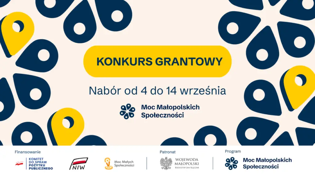 Rusza nabór wniosków w konkursie Moc Małopolskich Społeczności – dotacje do 7,5 tys. zł